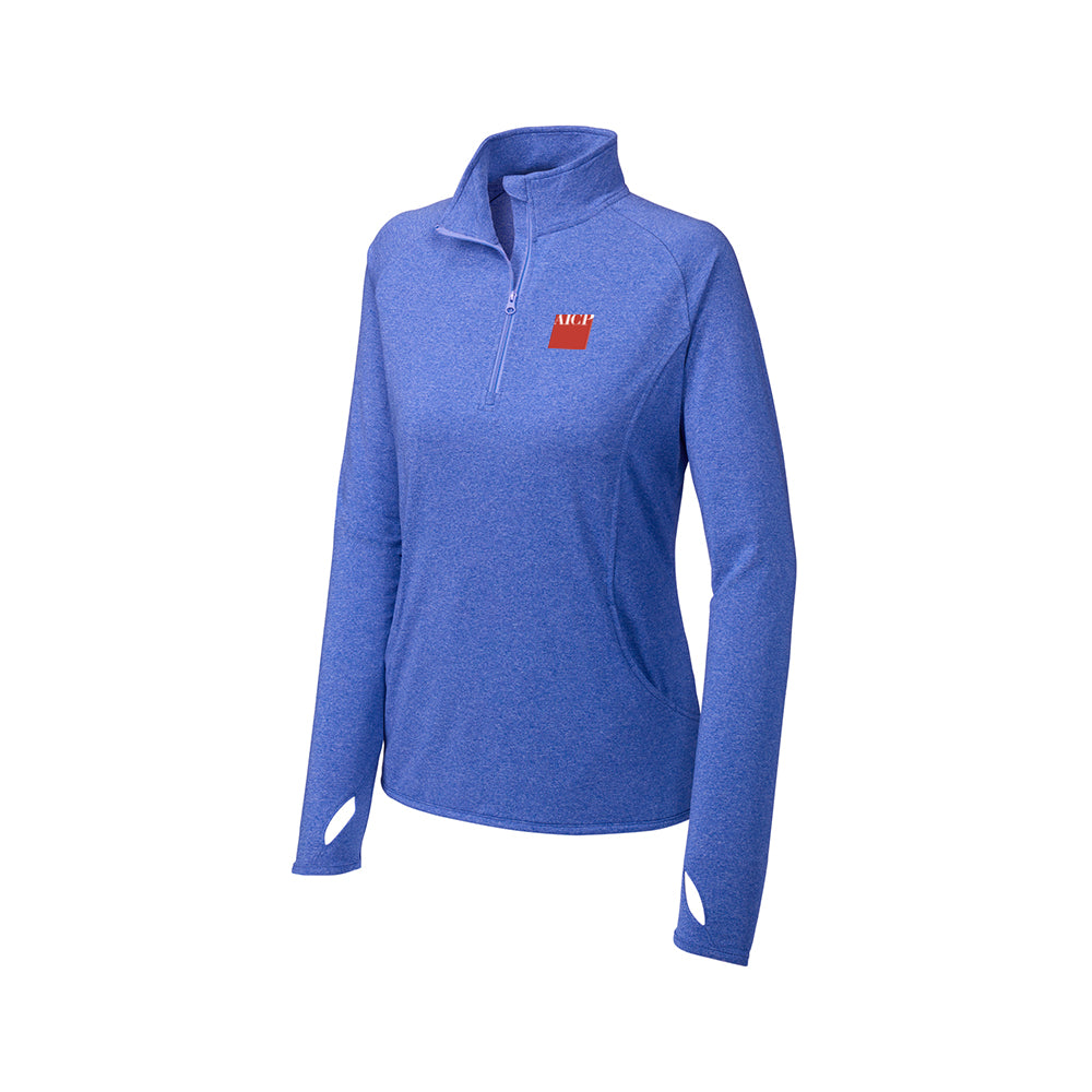 Sport-Tek Women's Sport-Wick Stretch 1/4-Zip Pullover